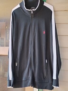 Polo by Ralph Lauren Black Jacket with White Logo